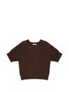 Slowear Diamond-pattern Cotton Sweater In Brown