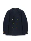 Slowear Double-breasted Blazer In Blue