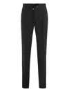 Slowear Drawstring-fastening Wool Trousers In Black