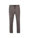 Slowear Drawstring Pleated Trousers In Gray