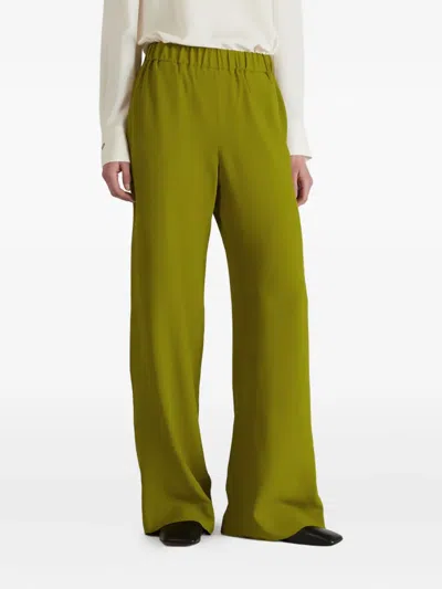 Slowear Elastic-waistband Trousers In Green