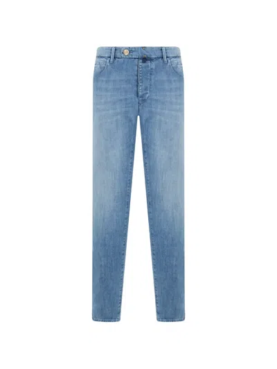 Slowear Faded-effect Straight-leg Jeans In Blue