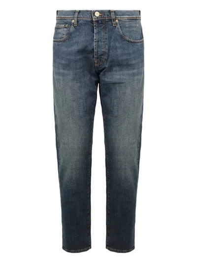 Slowear Slim-fit Five-pocket Jeans In Denim In Blue