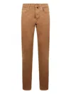 Slowear Five Pockets Denim Jeans In Brown