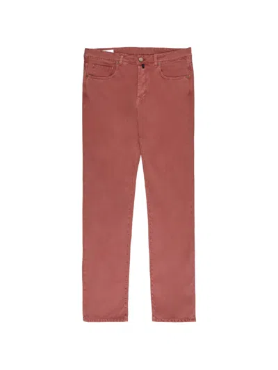 Slowear Five-pocket Trousers In Brown