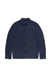 Slowear Flap-pocket Overshirt In Blue