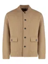 Slowear Cardigan In Wool And Cashmere In Brown