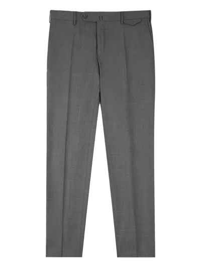 Slowear Flap-pocket Wool Trousers In Gray