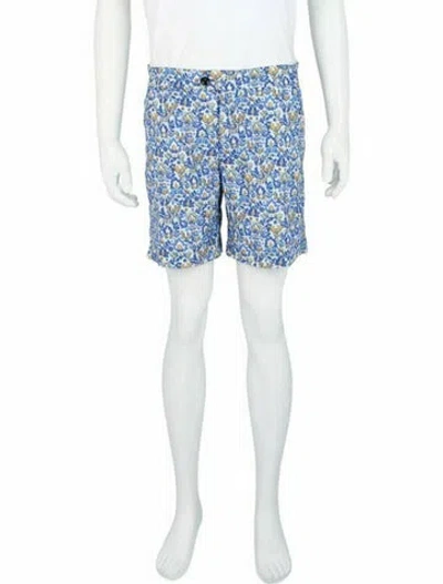 Pre-owned Slowear Floral Print Bottoms W/ Tags In Blue