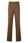 Slowear Pleated Cotton-blend Trousers