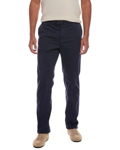 Slowear Glanshirt Benn Flat Front Pant In Blue
