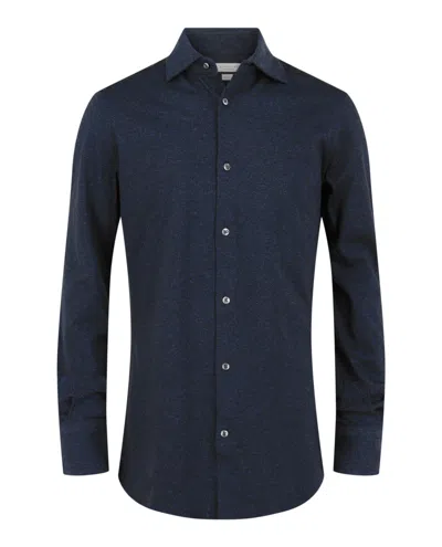 Slowear Glanshirt Collared Button-up Shirt In Blue