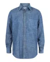 Slowear Glanshirt Collared Button-up Shirt In Blue
