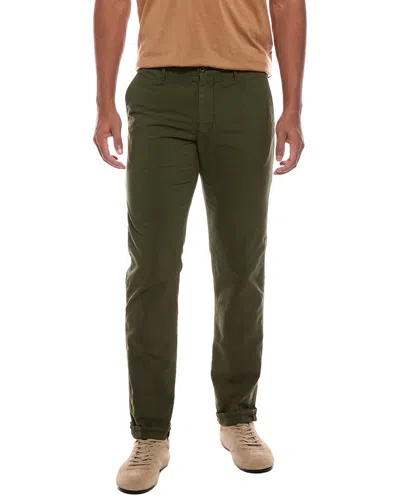 Slowear Glanshirt Flat Front Regular Fit Pant In Green