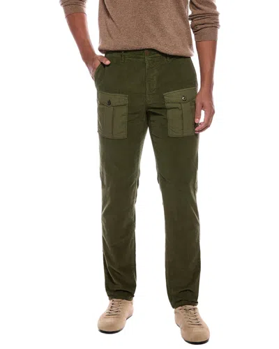 Slowear Glanshirt Stretch Cord Cargo Pant In Green