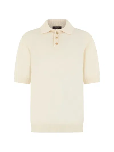 Slowear Half-button Polo Shirt In Neutral