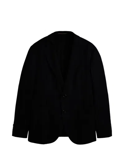 Slowear Hopsack Blazer In Black