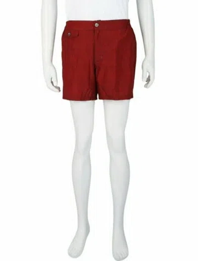 Pre-owned Slowear Houndstooth Print Bottoms W/ Tags In Red