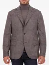 Slowear Houndstooth-pattern Montedoro Jacket In Brown