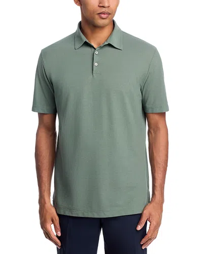 Slowear Ice Cotton Short Sleeve Polo Shirt In Green