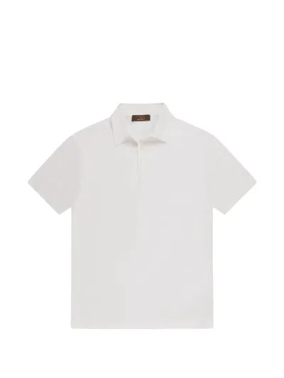 Slowear Slim-fit Cotton-blend Terry Polo Shirt In White