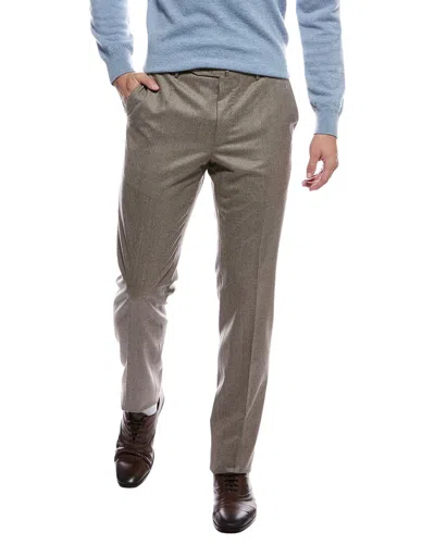 Slowear Incotex By  Modern Fit Wool-blend Pant In Brown