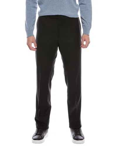 Slowear Incotex By  Modern Fit Wool-blend Trouser In Black