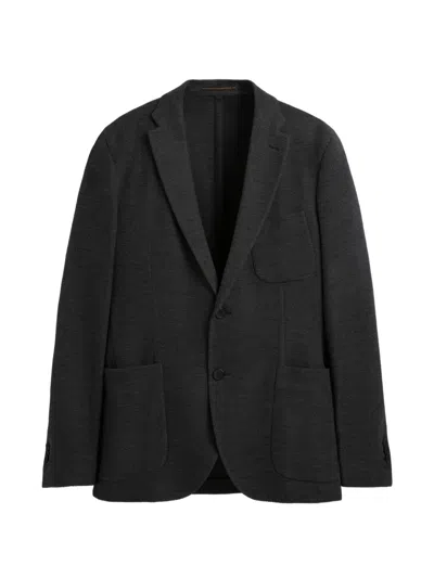 Slowear Incotex Hopsack Blazer In Gray