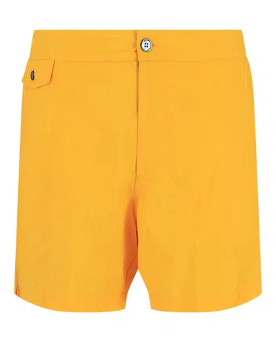 Slowear Incotex Mare Swim Trunks In Orange