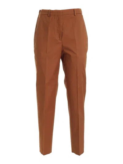 Slowear Incotex Galene Pants In Brown In Marrón