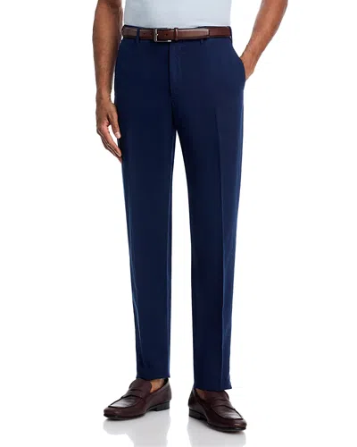 Slowear Incotex Regular Fit Linen & Cotton Garment-dyed Chinolino Pants In Blue