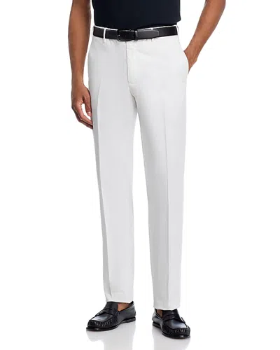 Slowear Incotex Royal Batavia Regular Fit Garment Dyed Stretch Cotton Pants In White