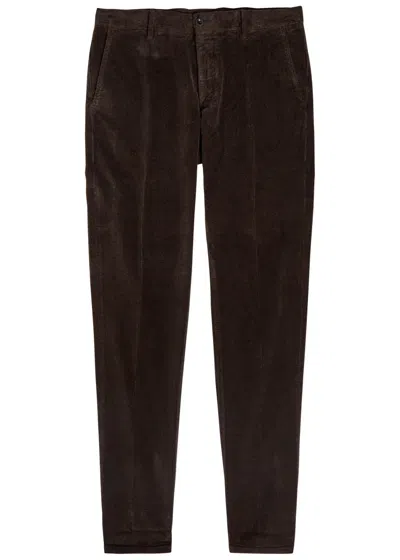 Slowear Incotex Slim-leg Corduroy Trousers In Brown