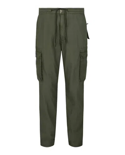 Slowear Incotex Tapered Cargo Pants In Green