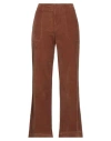 Slowear Incotex Woman Pants Brown Size 10 Cotton, Elastane