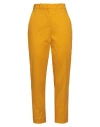 Slowear Incotex Woman Pants Marigold Size 10 Cotton, Elastane In Yellow