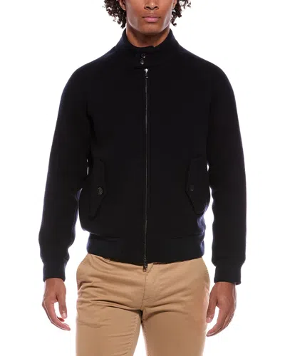 Slowear Incotex Wool Bomber Knit Jacket In Yellow