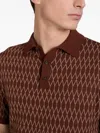 Slowear Jacquard Pattern Polo Shirt In Multi