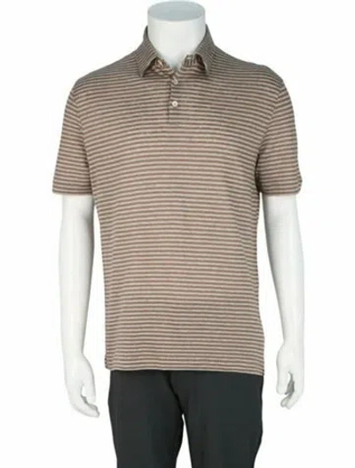 Pre-owned Slowear Linen Polo W/ Tags In Brown