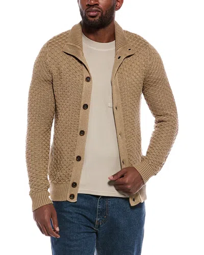 Slowear Linen-blend Cardigan In Brown