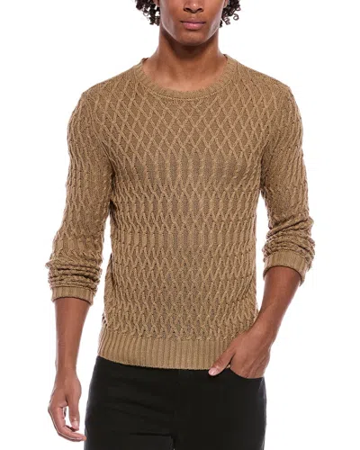 Slowear Linen-blend Crewneck Sweater In Brown