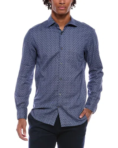 Slowear Linen-blend Shirt In Blue