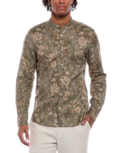 Slowear Linen-blend Shirt In Green