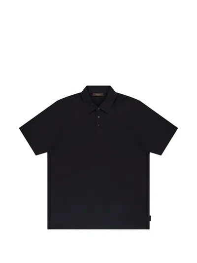 Slowear Logo-detail Polo Shirt In Black