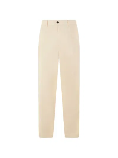 Slowear Logo-patch Trousers In Neutral