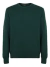 Slowear Long-sleeve Crew-neck Sweater In Green