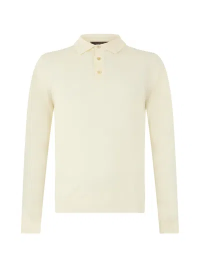 Slowear Long-sleeve Polo Shirt In Yellow