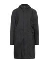 Slowear Man Coat Black Size 42 Polyester, Cotton, Polyurethane In Black