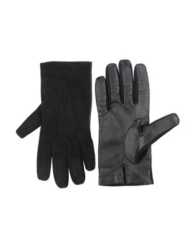 Slowear Man Gloves Black Size 9 Leather