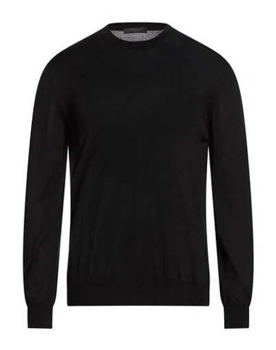 Slowear Man Sweater Black Size 36 Cashmere, Silk